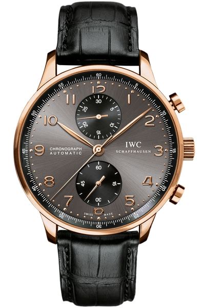 iwc portoghese cronografo oro rosso con datario|IWC Portoghese: guida con prezzi, modelli, opinioni .